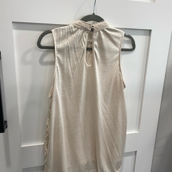 Natural Ivory Colored All Lace Hi-Neck Tank | XL | NWT - Picture 4 of 5